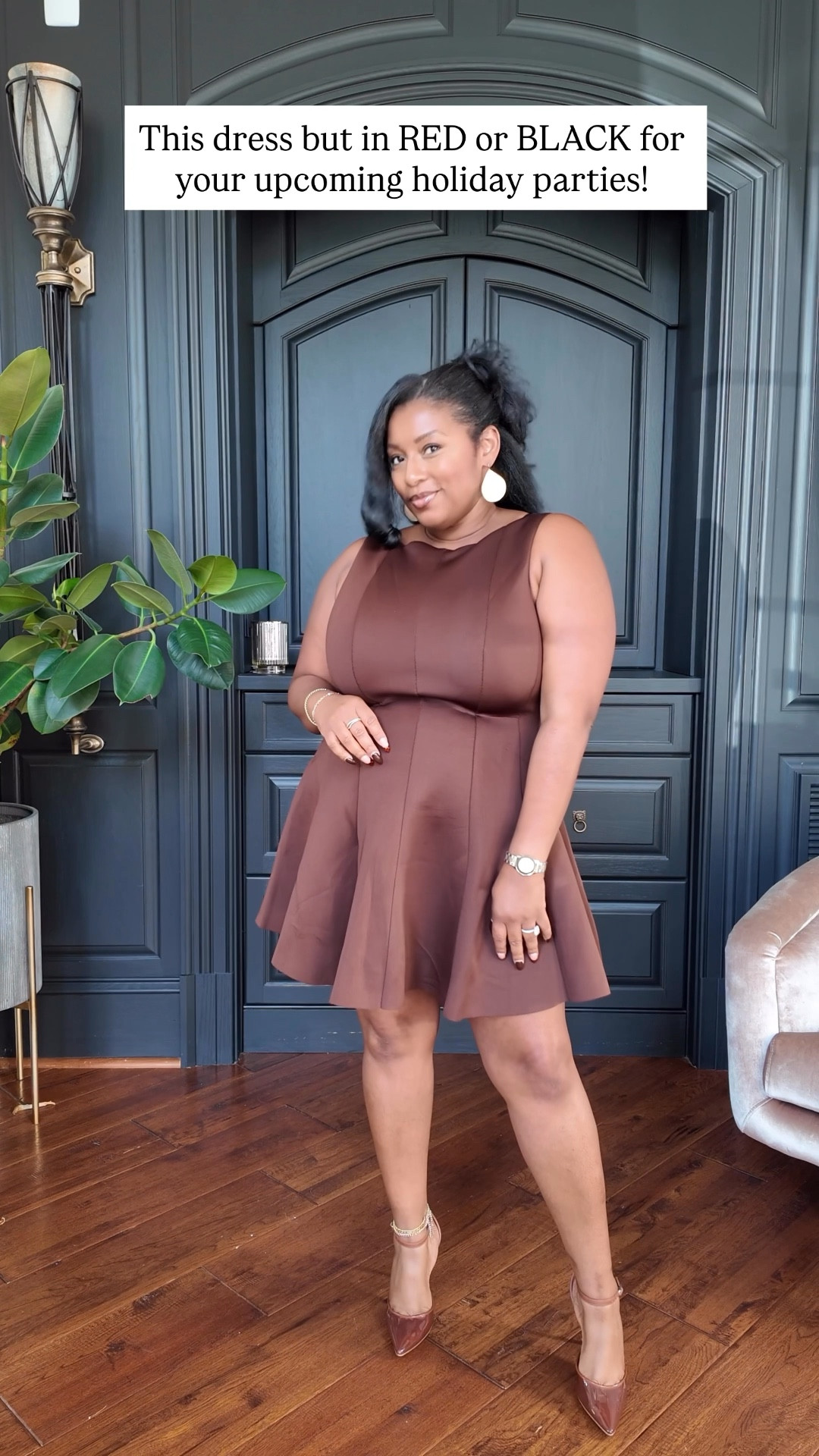 The perfect mini dress for your upcoming holiday parties. Available in red or black for only $18!! 

The a-line shape is super flattering for every body type. Pair with tights, sling backs heels and a blazer or faux fur for the ultimate holiday party look! 

#LTKMidsize #LTKFindsUnder50 #LTKHoliday