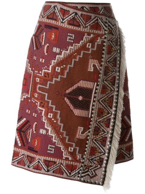 embellished wrap skirt | FarFetch Global