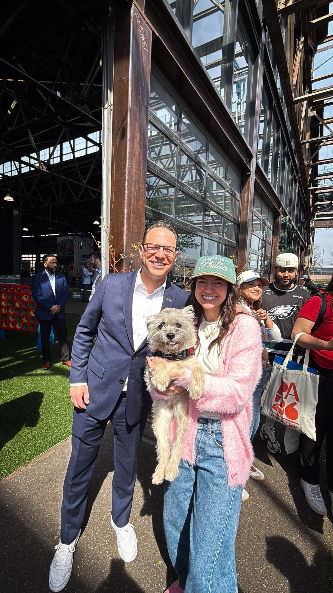 Thinking pink at Cherry Street Pier! 🌸 Keeping it casual with my favorite Phillies green and this cozy fuzzy cardigan. 

Shop the Look Break-down:
• The Topper: Green Philadelphia Phillies Script Snapback/Dad Hat.
• The Layer: Oversized fuzzy button-up cardigan in Bubblegum Pink.
• The Base: Classic white crewneck tee.
• The Denim: High-waisted barrel leg light wash jeans.
• The Shoes: Matching pink & green sneakers to tie it all together!

#LTKPetite #LTKdayinmylife #LTKootd