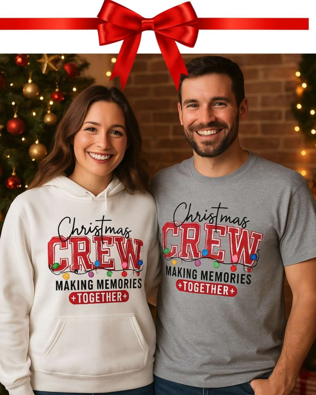 These matching Christmas Crew designs are trending everywhere right now and there is still time to grab yours! 🎁✨ Perfect for holiday parties, family photos, cozy nights in, or making memories together all season long. Such a cute and festive look that always gets compliments! ❤️💫

#LTKHoliday #LTKSeasonal #LTKFamily #LTKWinterStyle #LTKTrending 

 #LTKGiftGuide #LTKHoliday #LTKFindsUnder50