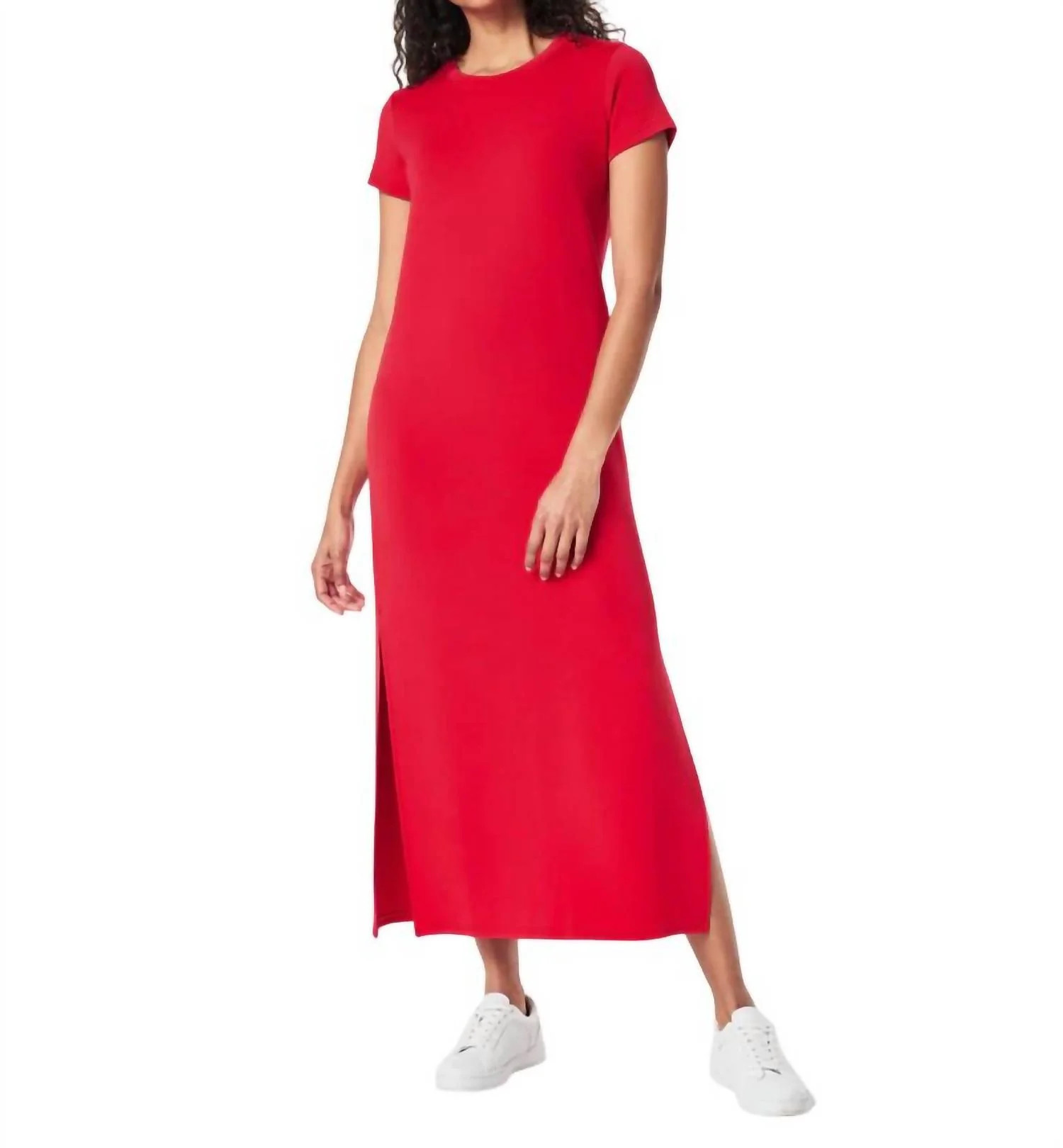 Airessentials Maxi T-Shirt Dress In Spanx Red | Shop Simon