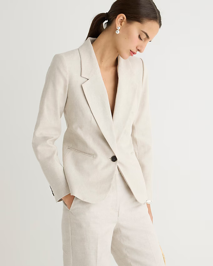 Petite Parke blazer in stretch linen | J. Crew US