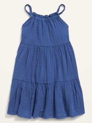Sleeveless Tiered Swing Dress for Toddler Girls | Old Navy (US)