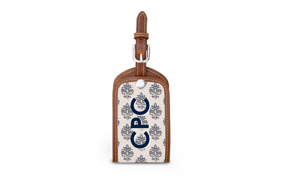 Landry Luggage Tag - Monogram Stripe | Barrington Gifts