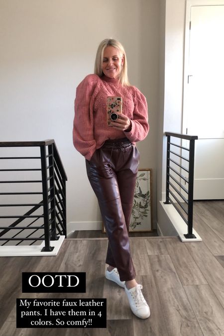 The best faux leather pants ever! I own them in every color. On sale today for 60% off!! From The Loft 

#LTKGiftGuide #LTKSeasonal #LTKHoliday