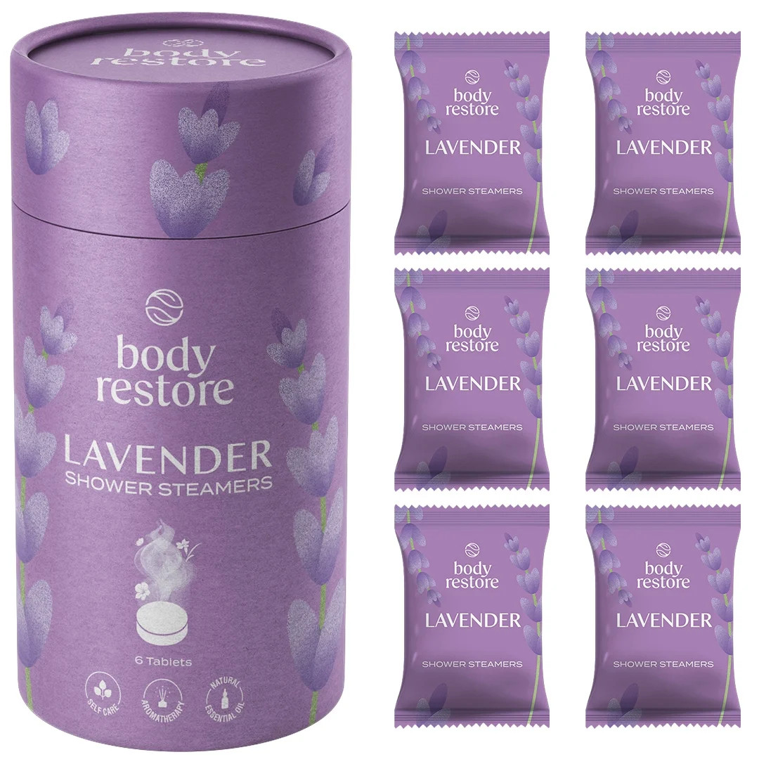 Body Restore 6 Count Shower Steamers for Aromatherapy, Essential Oils, Lavender | Walmart (US)