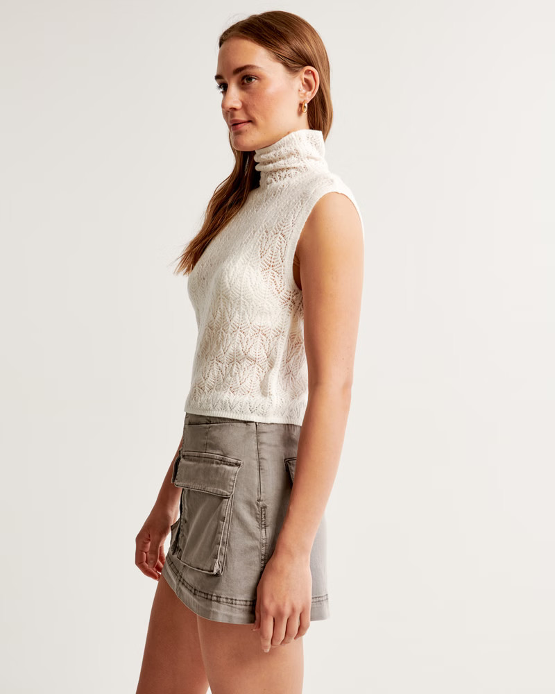 Garment Dye Cargo Mini Skort | Abercrombie & Fitch (US)