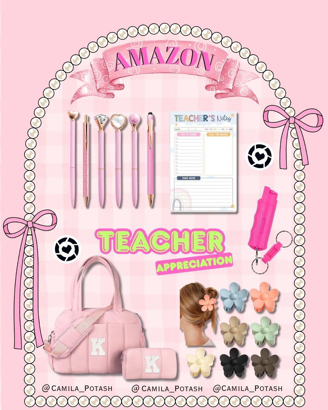 🍎Teacher Appreciation Gift Ideas from Amazon!

Spoil your favorite teacher (or yourself!) with these adorable and practical Amazon finds. From cute pastel pens and teacher notepads to a stylish personalized duffle bag and claw clip set, these make the perfect end-of-year gifts! Plus, don’t miss the personal safety alarm—perfect for any teacher on the go.

All items are linked in my LTK—easy to shop and teacher-approved!

Shop now on Amazon before Teacher Appreciation Week ends!

**#AmazonTeacherFavorites #TeacherGiftIdeas #LTKAmazonFinds #AmazonGifts #TeacherAppreciationGifts #TeachersOfInstagram #AmazonMustHaves #TeacherLife #LTKteacher #LTKunder50 #ClassroomEssentials #AmazonBestsellers #AmazonStyle #Teacher

#LTKGiftGuide #LTKFindsUnder50