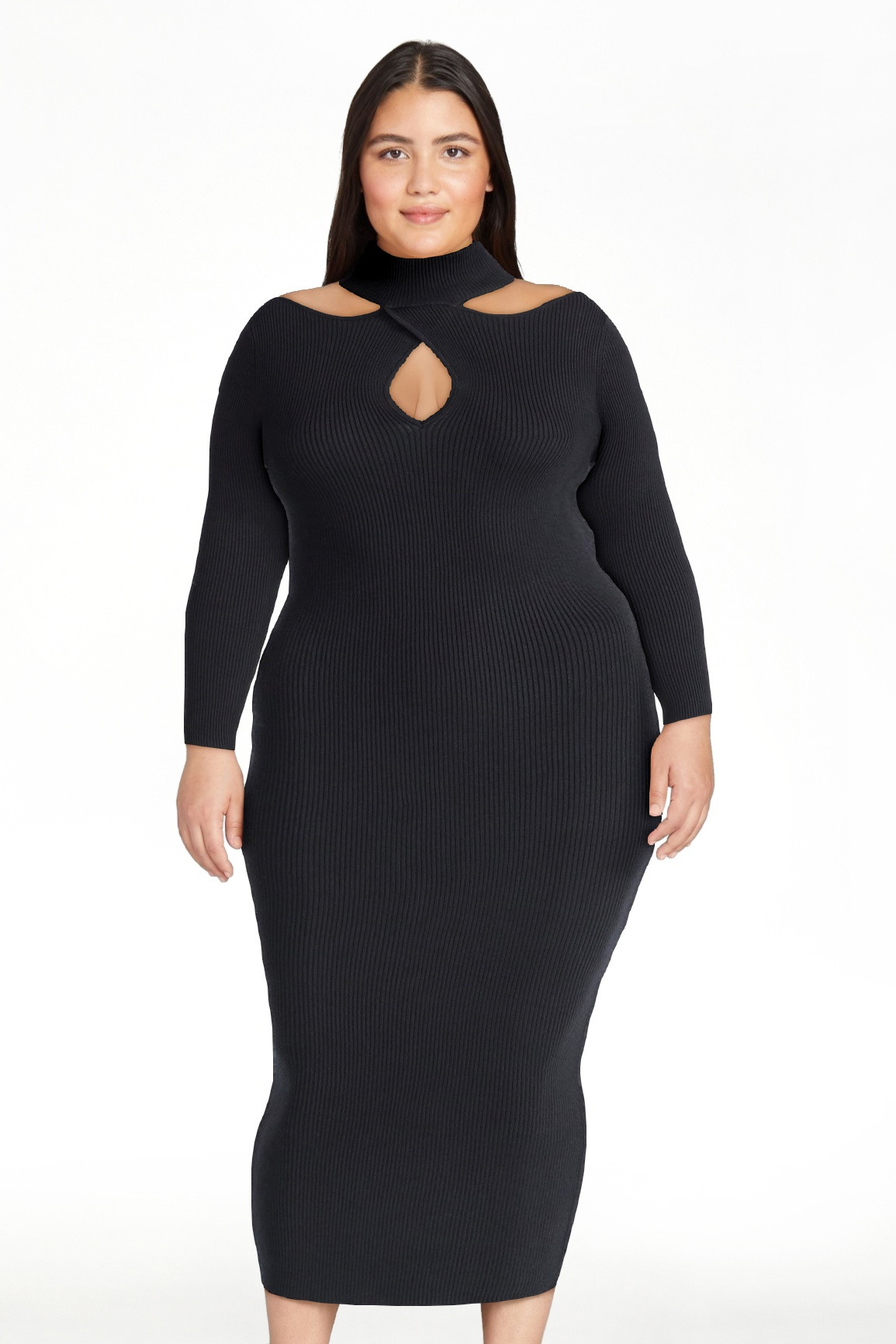 Sofia by Sofia Vergara Women's and Women's Plus Size Twist Front Sweater Dress, Mid Calf Length, ... | Walmart (US)
