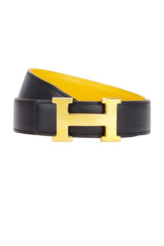 Hermes Constance Belt in Black | FWRD 