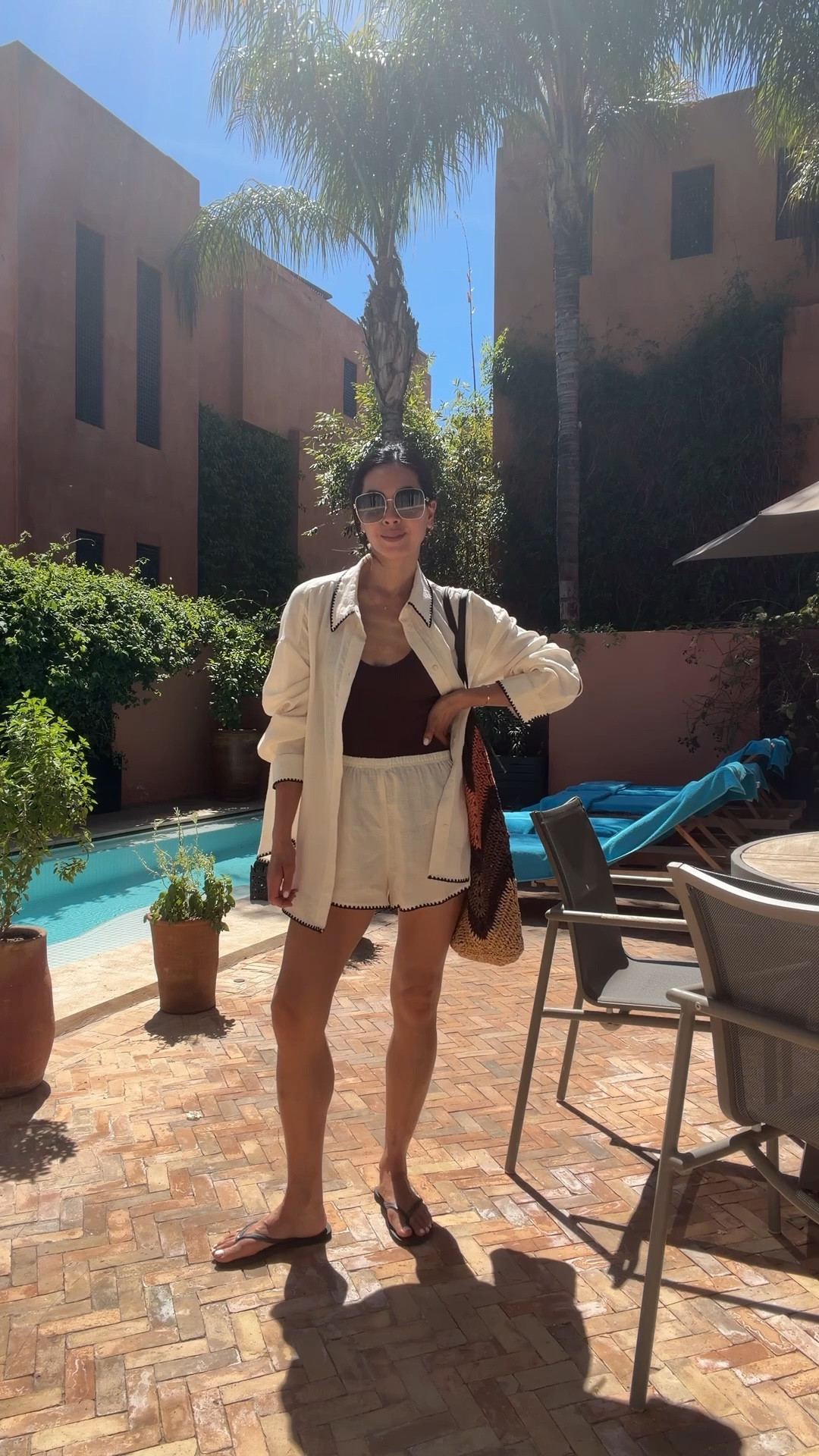 Wearing the oversized shirt and shorts for a day by the pool. 

#LTKuk #LTKtravel #LTKstyletip