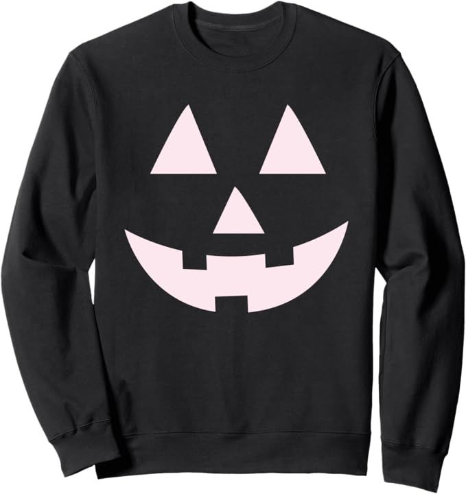 Light Pink Jack-o-Lantern Sweatshirt | Amazon (US)