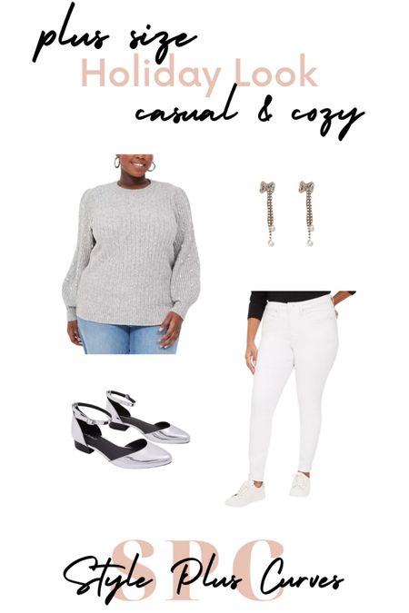 Love this cozy and casual plus size holiday look from Lane Bryant! Perfect blend of simple and sparkly for the holiday season  

#LTKplussize #LTKSeasonal #LTKHoliday