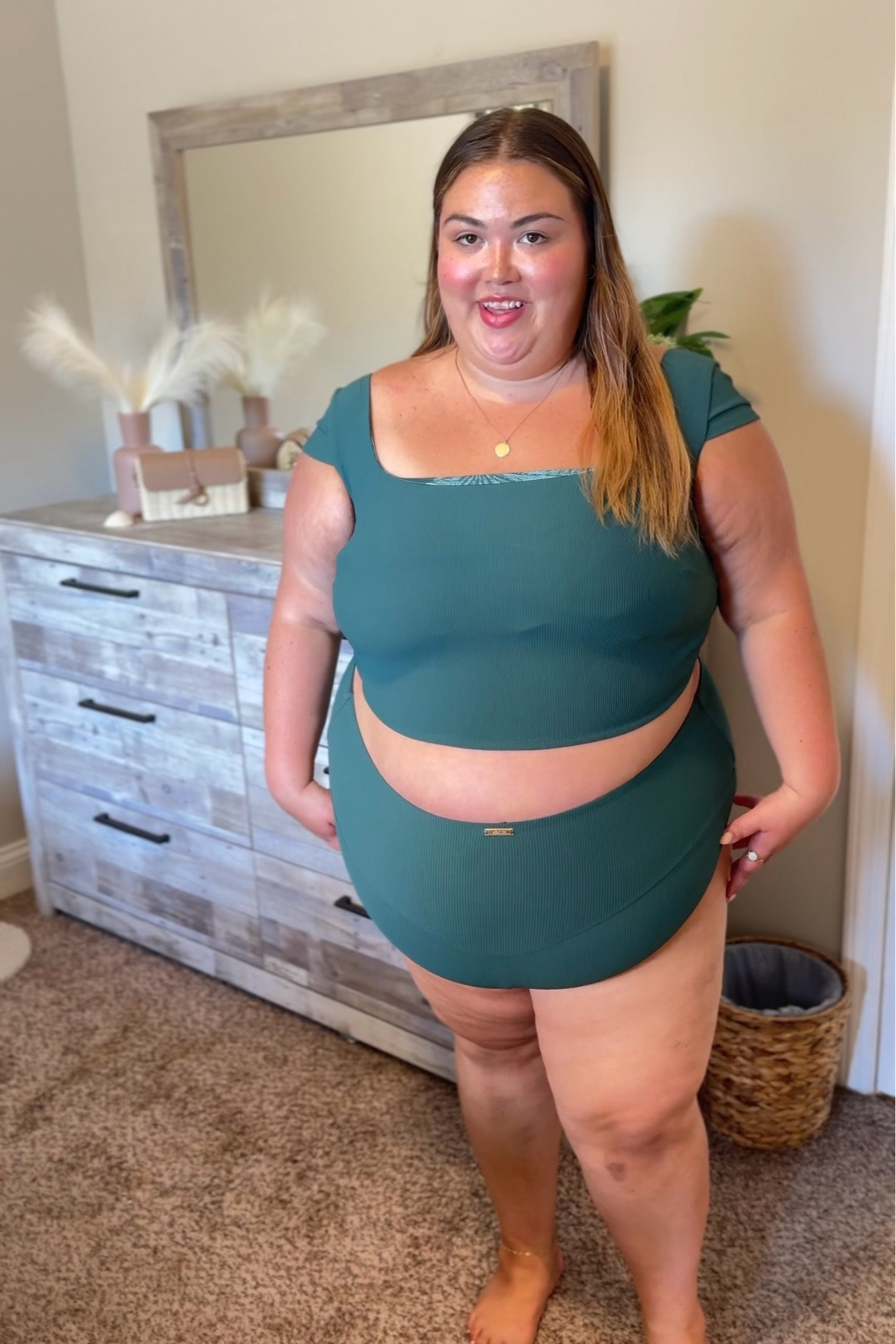 such a gorgeous color 💚

#LTKPlusSize #LTKSwim