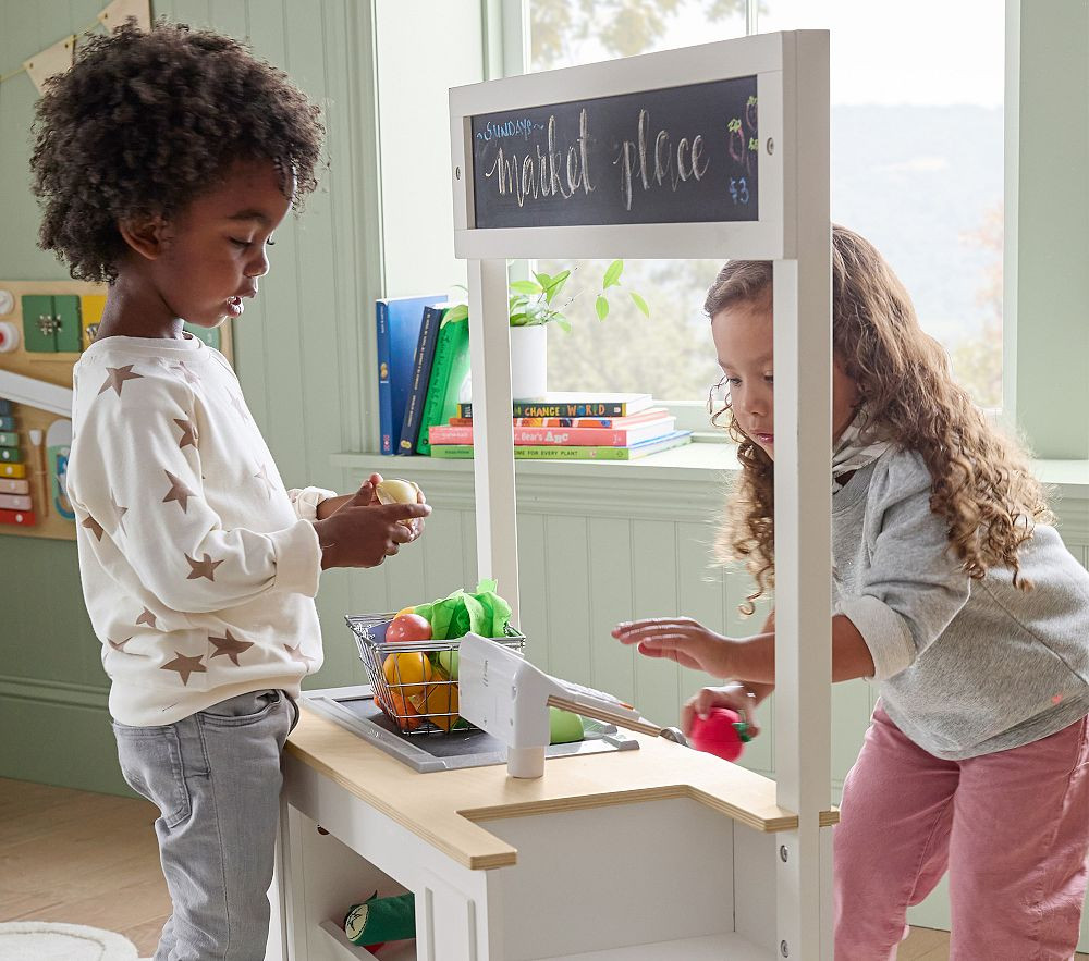 Wooden Supermarket Food Starter Set | Pottery Barn Kids