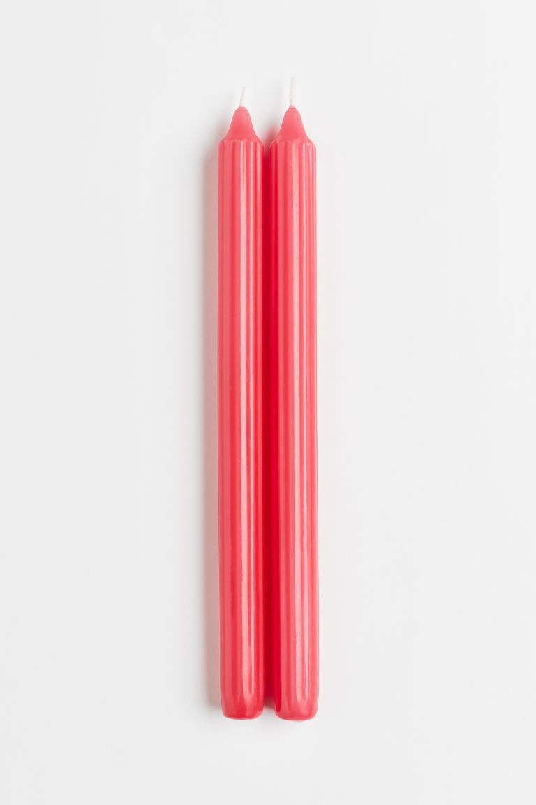2-pack Fluted Candles | H&M (US)