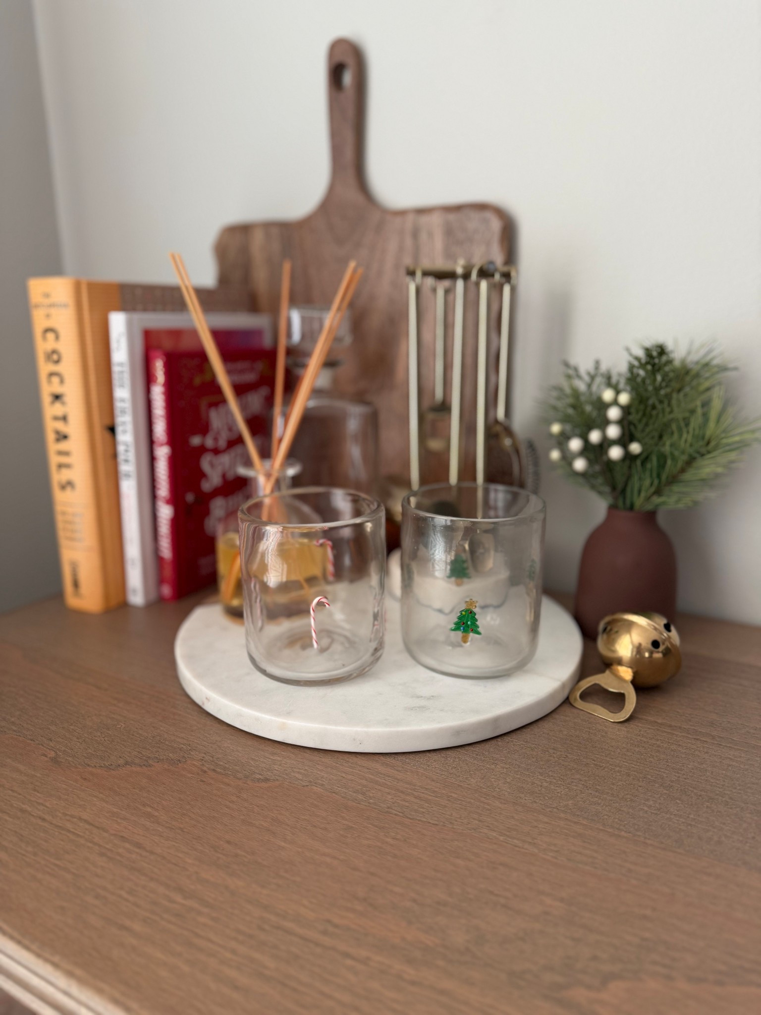 A little holiday styling in my bar

#LTKStyleTip #LTKHome #LTKHoliday
