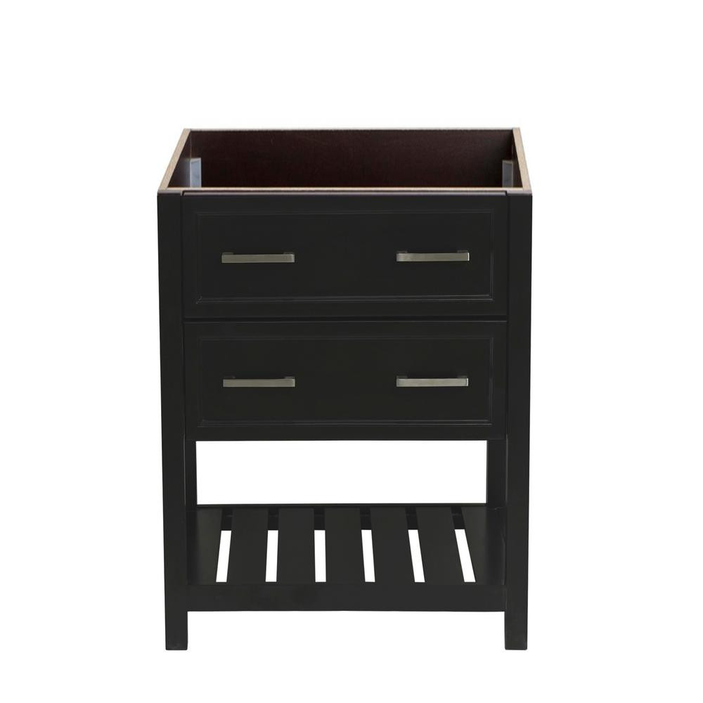 Amluxx Milan 25 in. W x 19 in. D Bath Vanity Cabinet Only in Espresso ML24ES - The Home Depot | The Home Depot
