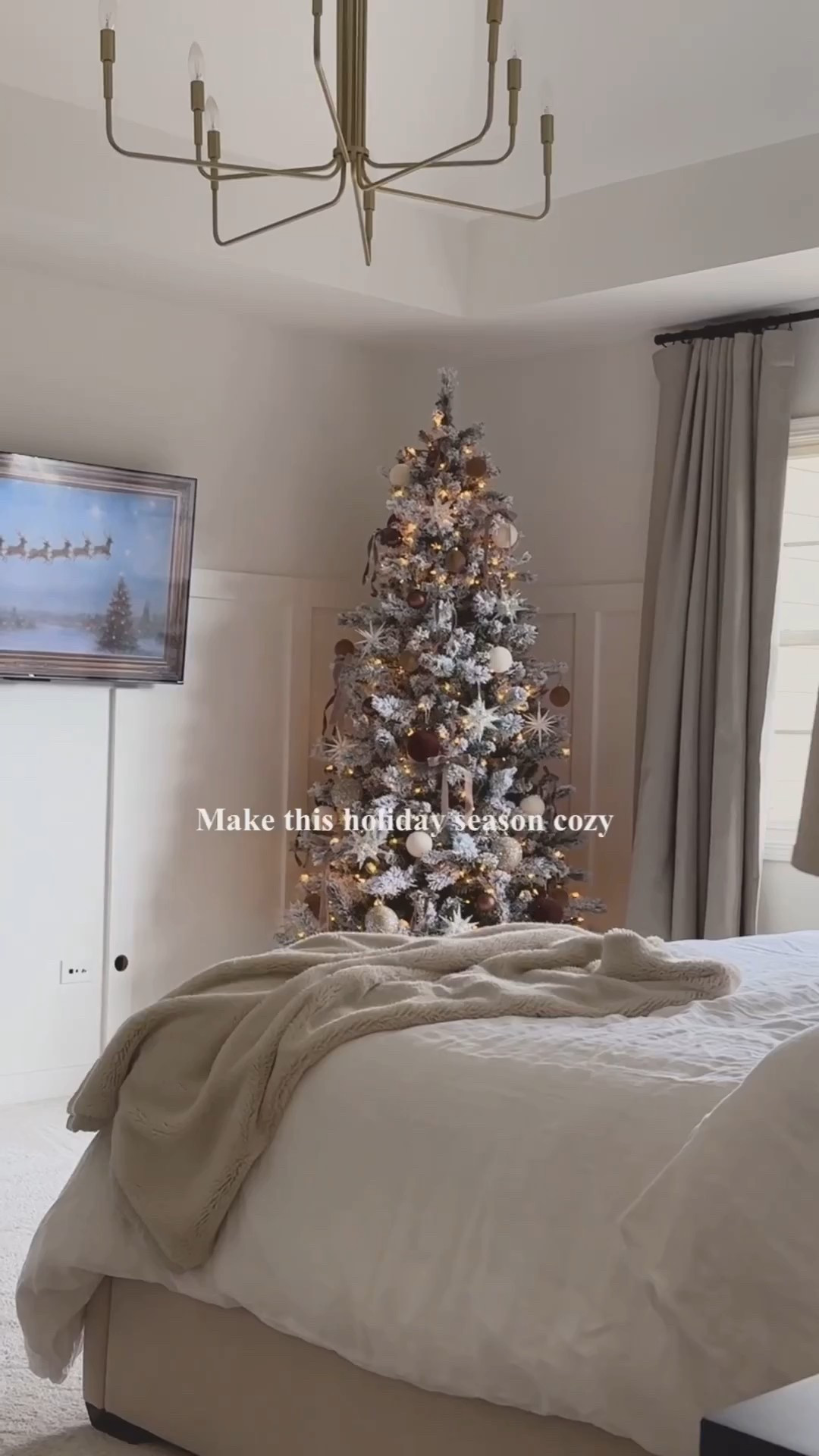 Cozy holiday bedroom 

#LTKHome #LTKHoliday #LTKSeasonal