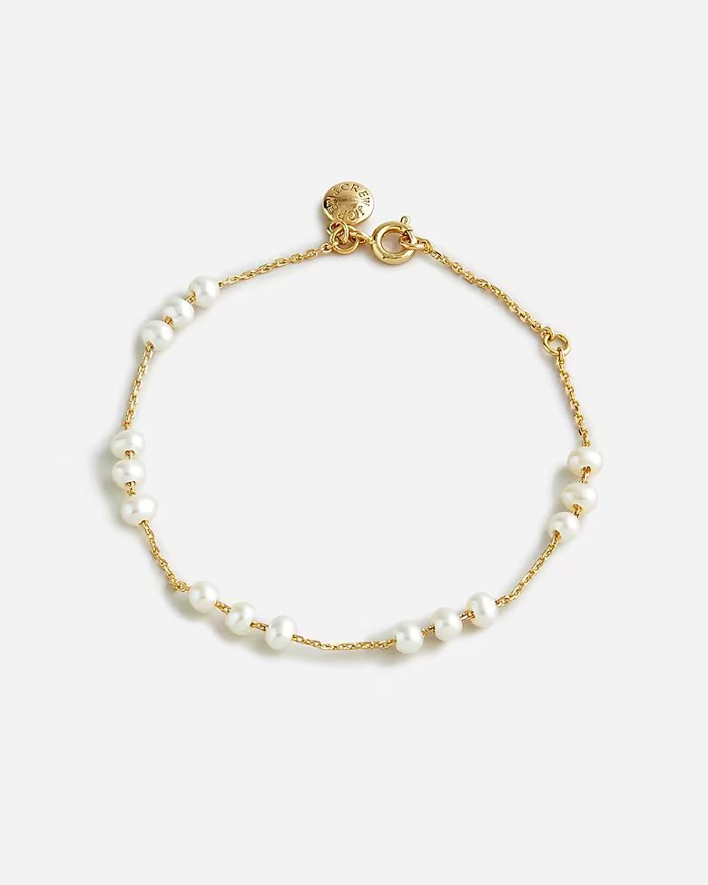 Freshwater pearl beaded adjustable bracelet | J.Crew US