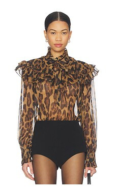 Bardot Fiorella Leopard Blouse en Leopard from Revolve.com | Revolve Clothing (Global)