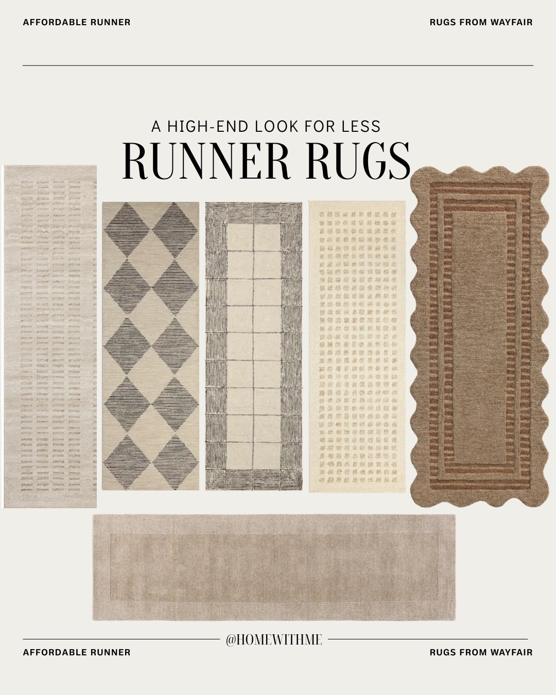A look for less! Runner rugs that are currently on sale! 🤎

#LTKHome #LTKSaleAlert
