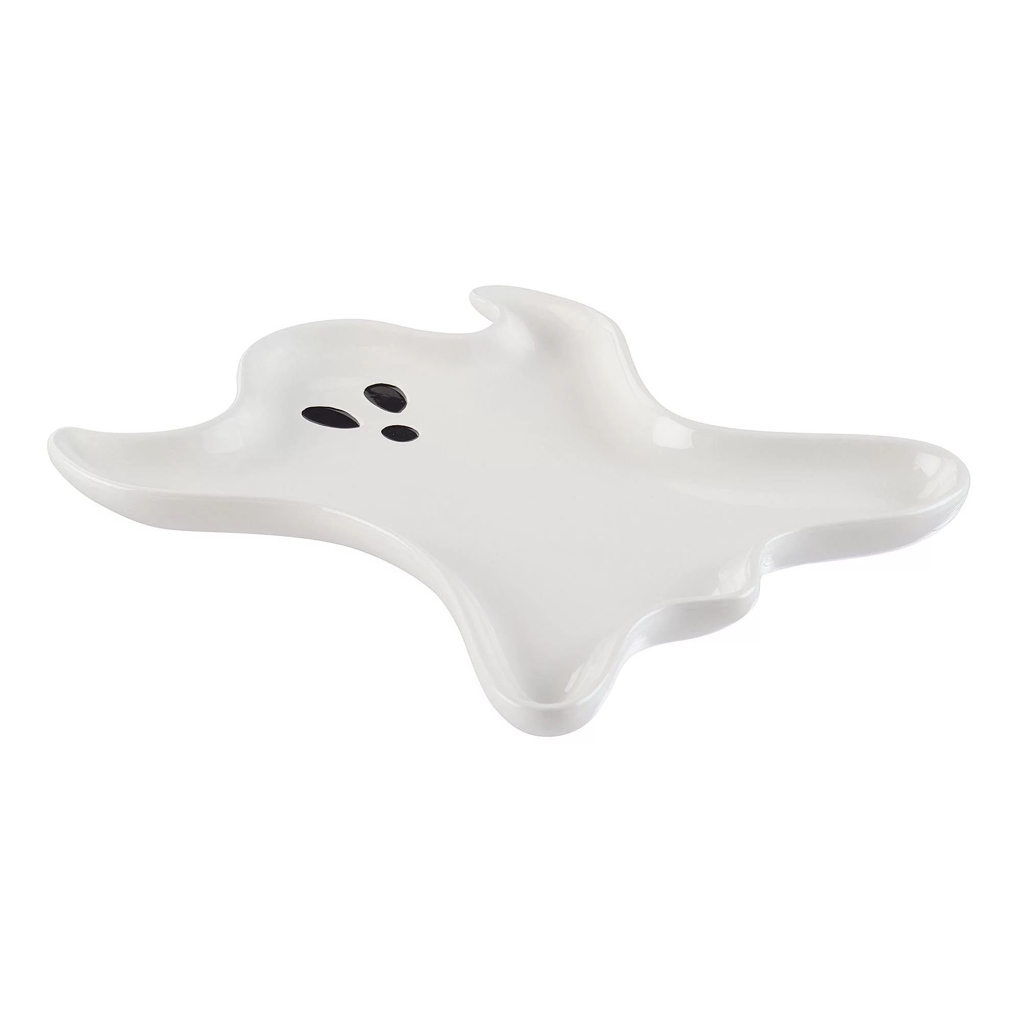 Way To Celebrate Halloween Ghost Earthenware Serving Tray, 9.84" - Walmart.com | Walmart (US)