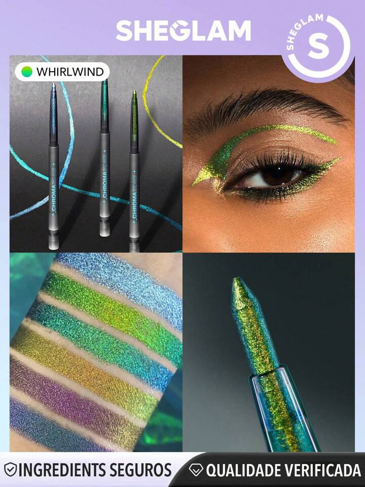 SHEGLAM Chroma Zone Multichrome Gel Liner-Whirlwind | SHEIN Brasil | SHEIN