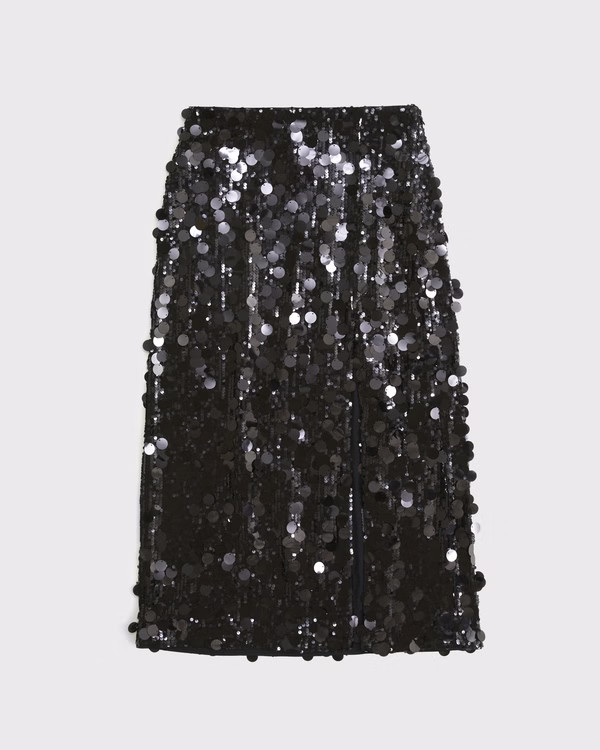 Sequin Maxi Skirt | Abercrombie & Fitch (US)