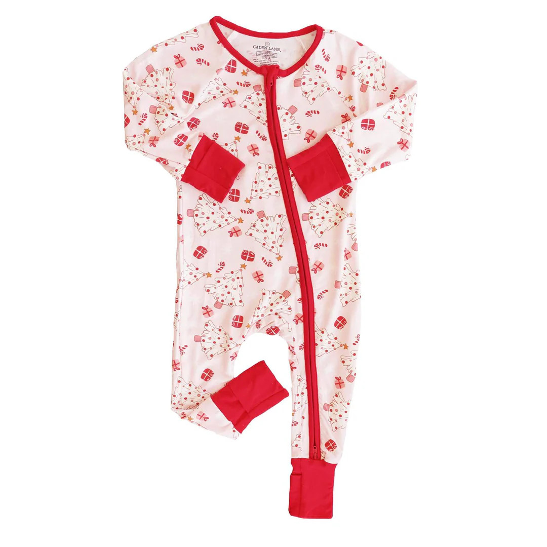 Very Merry Convertible Zip Romper | Pink | Caden Lane