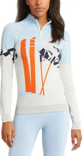 Sweaty Betty Ski Mock Neck Quarter Zip Pullover Sweater | Nordstrom | Nordstrom
