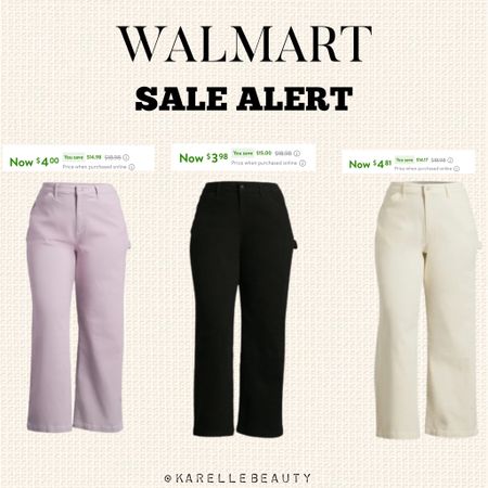 Walmart sale alert. No Boundaries High Rise Carpenter Jeans, 32" Inseam. 

#LTKSaleAlert #LTKFindsUnder50 #LTKPlusSize