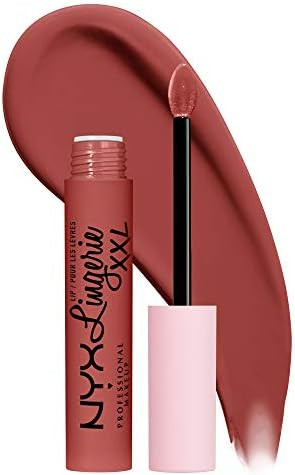 NYX PROFESSIONAL MAKEUP Lip Lingerie XXL Matte Liquid Lipstick - Warm Up (Red Rose) | Amazon (US)