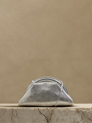 Stellita Metallic Leather Mini Clutch | Banana Republic (US)