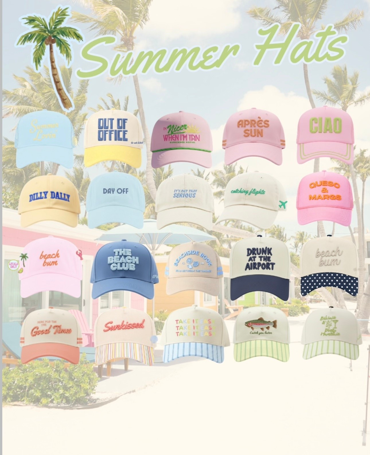 The cutest summer hats from @KenzKustomz 

#hat #summer #beach

#LTKdayinmylife #LTKTravel #LTKSwim