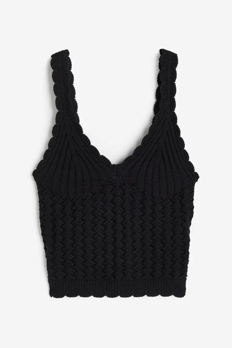 Crochet-look Tank Top | H&M (US)