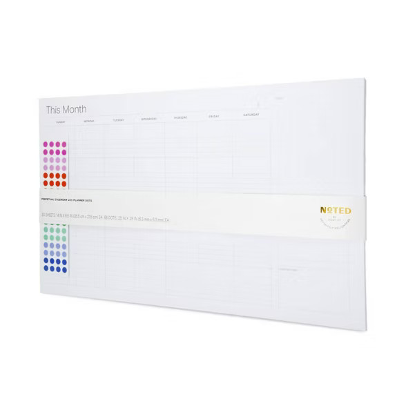 Post-it 14"x8.5" Perpetual Calendar | Target