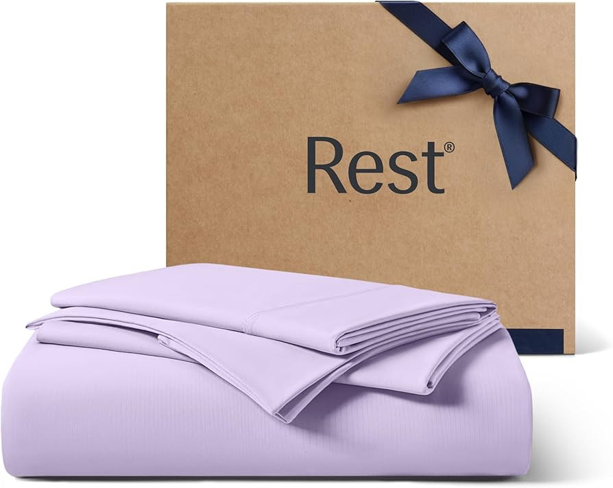 REST® Evercool®+ Starter Sheet Set, Queen, Lavender, Breathable Bed Sheets for Hot Sleeper and ... | Amazon (US)