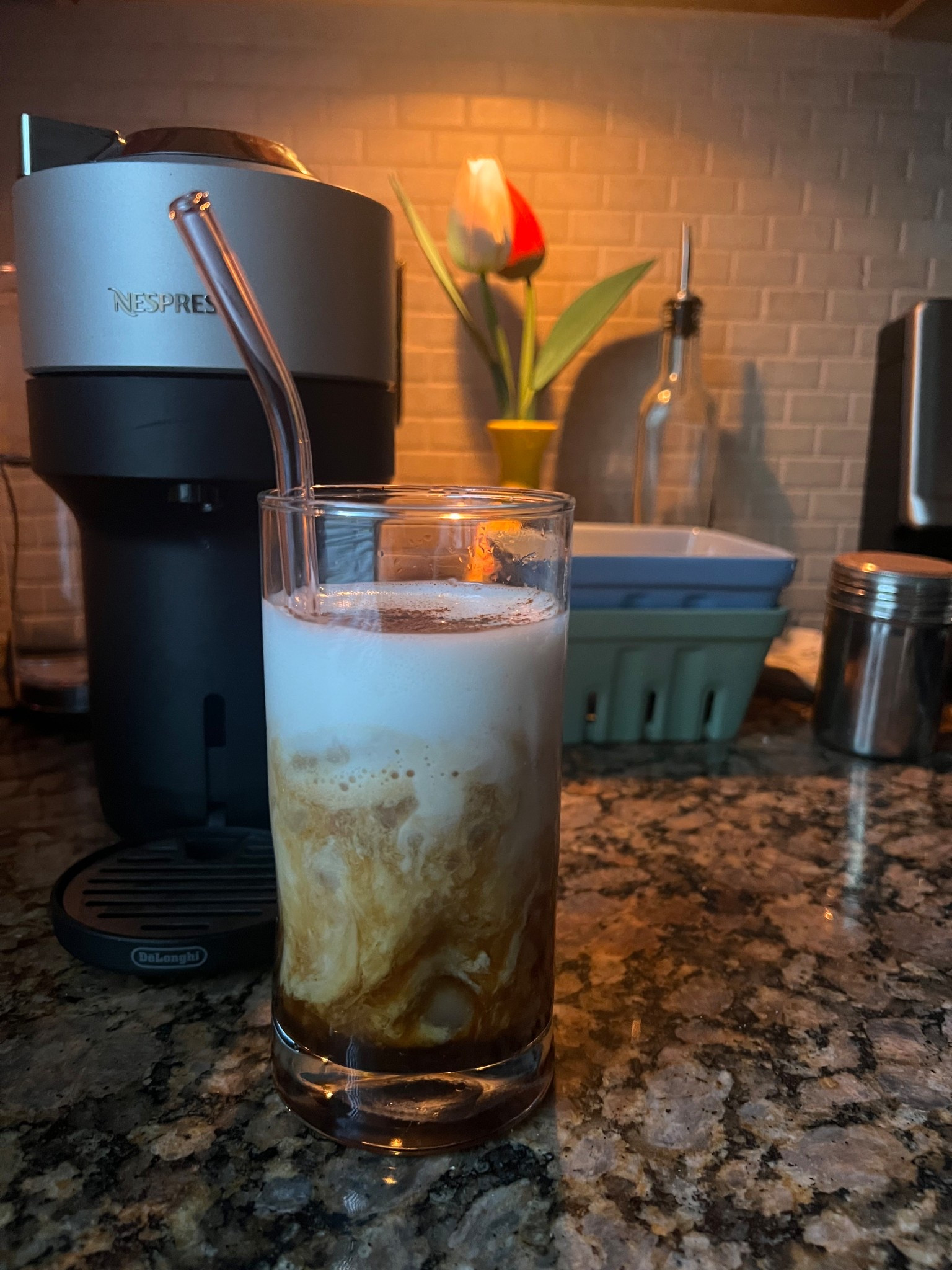 Morning Nespresso Iced Latte ☕️🧊 #crateandbarrel #nespresso #icedcoffee

#LTKHome