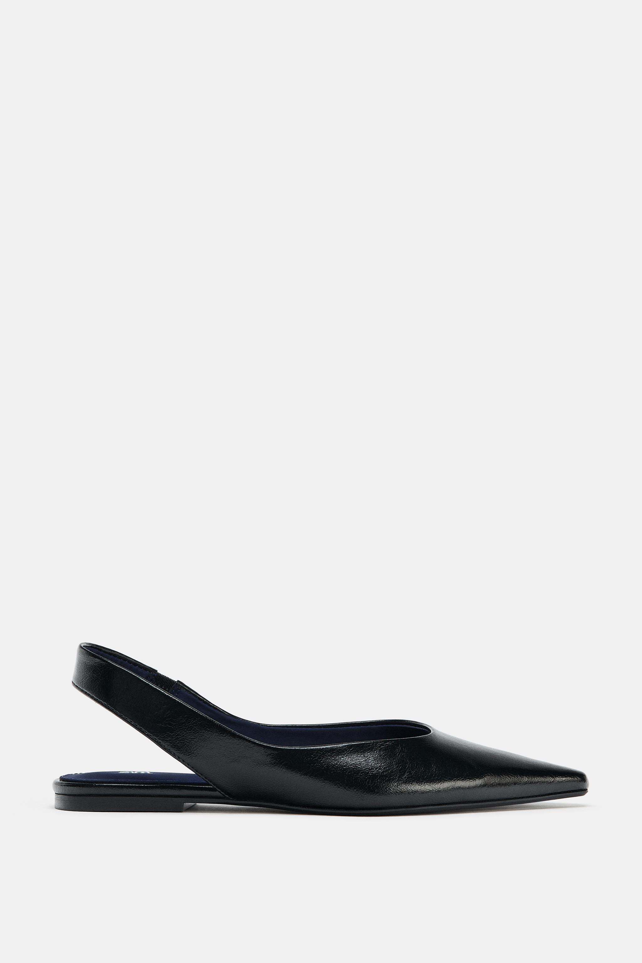 BALLERINES OUVERTES À L'ARRIÈRE ET BOUT POINTU | Zara FR