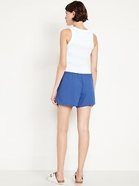 High-Waisted Crinkle Gauze Shorts -- 4-inch inseam | Old Navy (US)