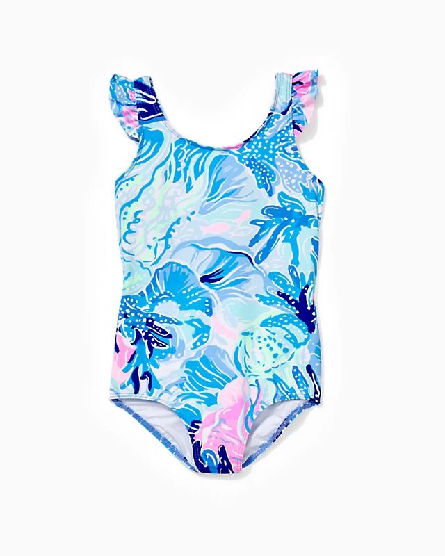 UPF 50+ Girls Issie One-Piece Swimsuit | Lilly Pulitzer