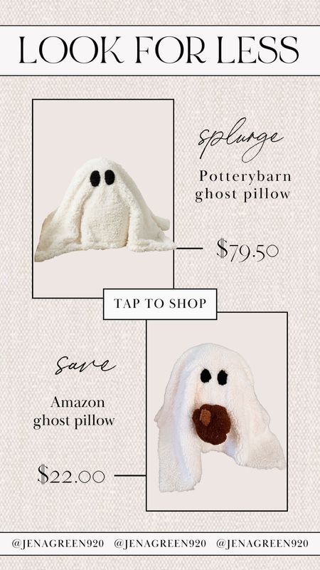 Ghost pillow | look for less 

#LTKhome #LTKSeasonal #LTKHalloween