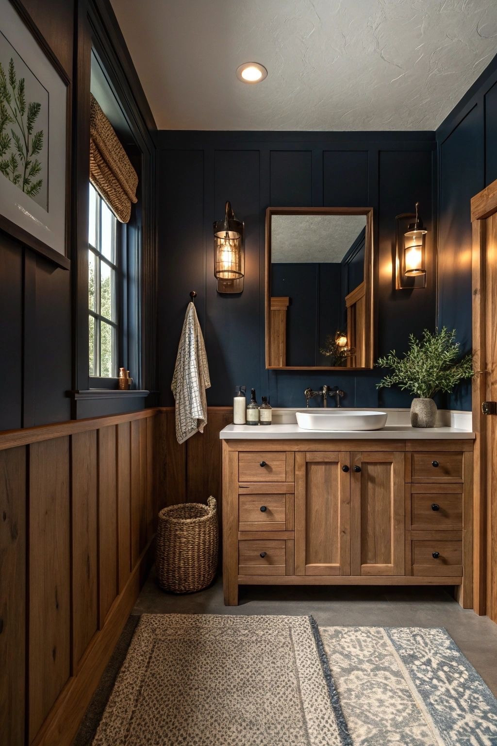Moody bathrooms are in for 2026 🤎 

#LTKHome