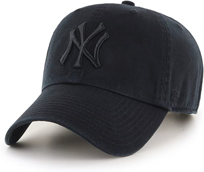'47 New York Yankees Black/Black MLB Clean Up Cap | Amazon (US)