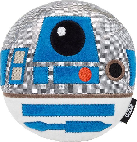 STAR WARS R2-D2 Round Plush Squeaky Dog Toy | Chewy.com