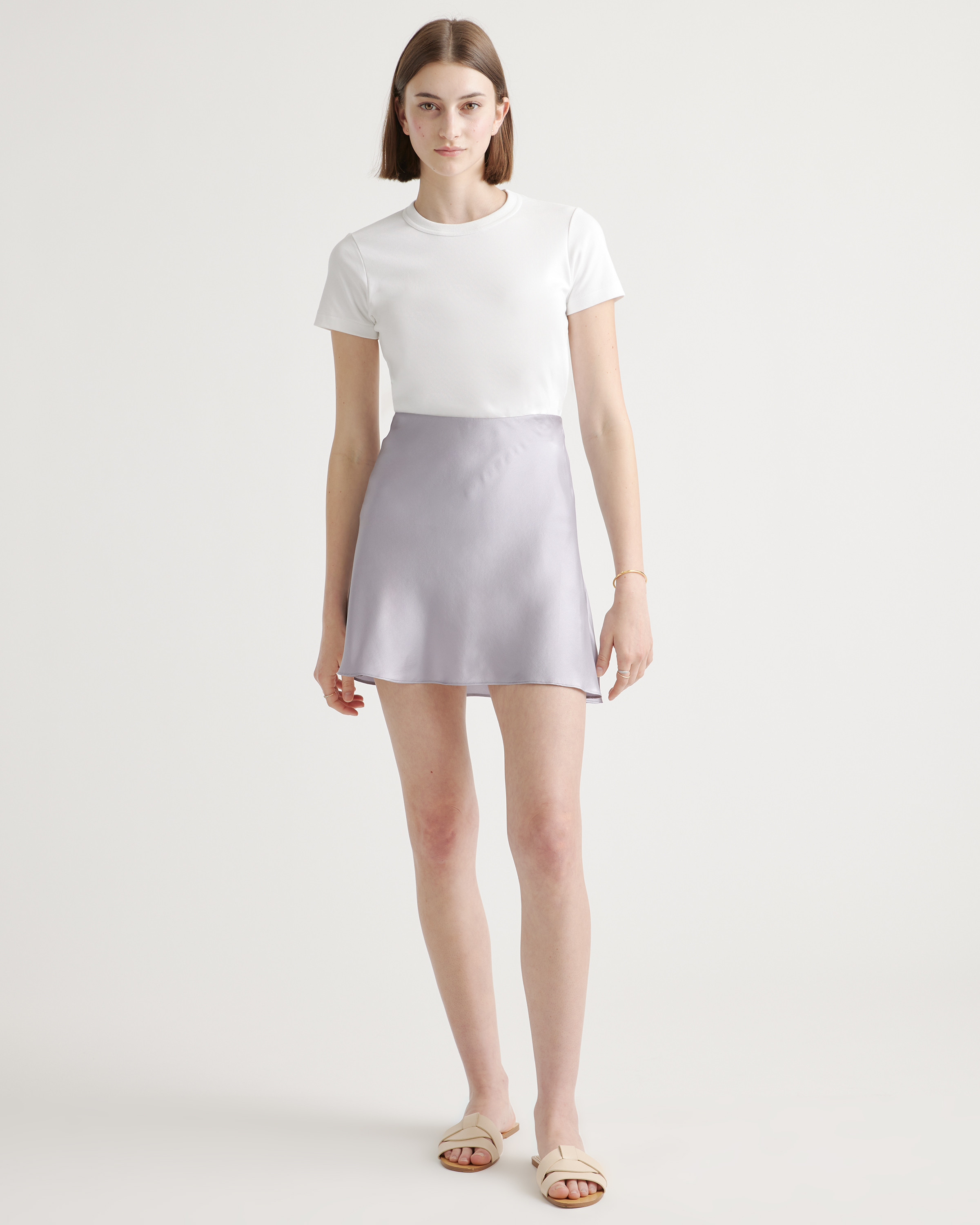 100% Washable Silk Mini Skirt | Quince