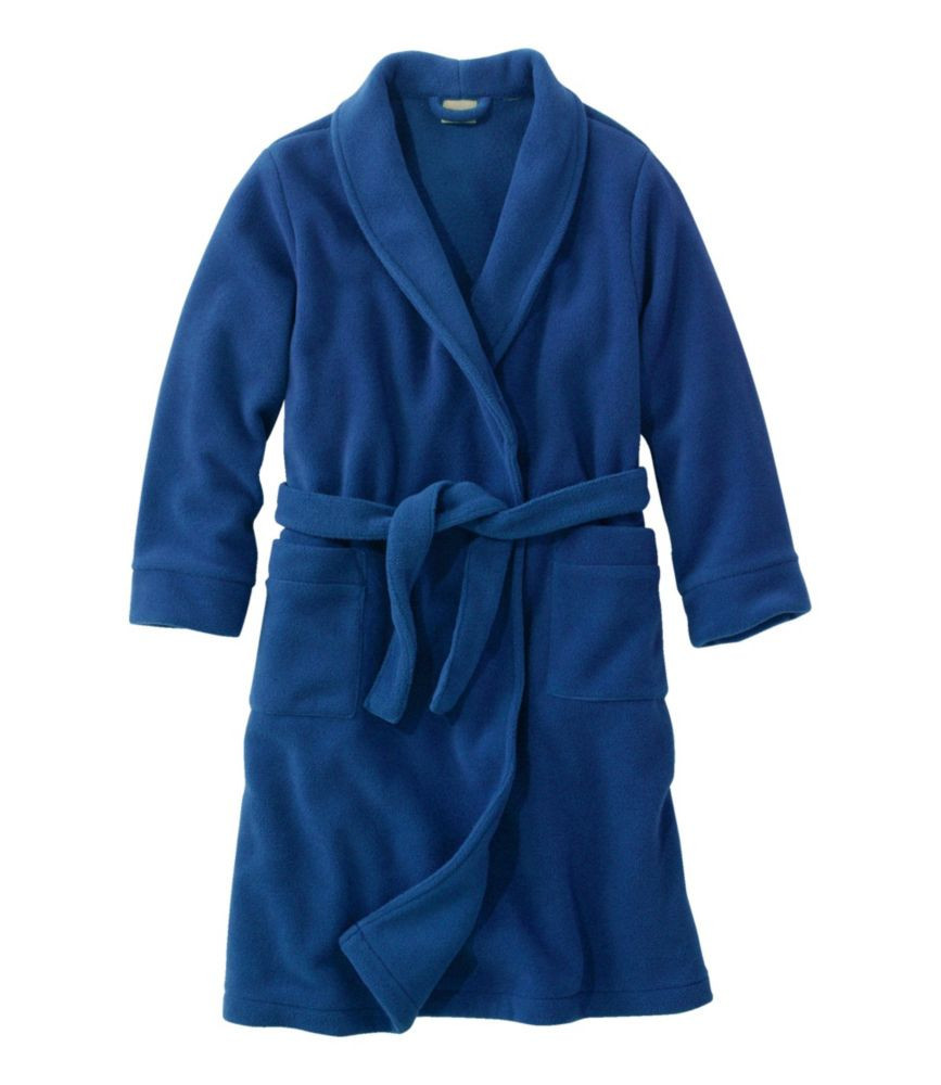 Kids' Fleece Robe Blue S 4 L.L.Bean | L.L. Bean