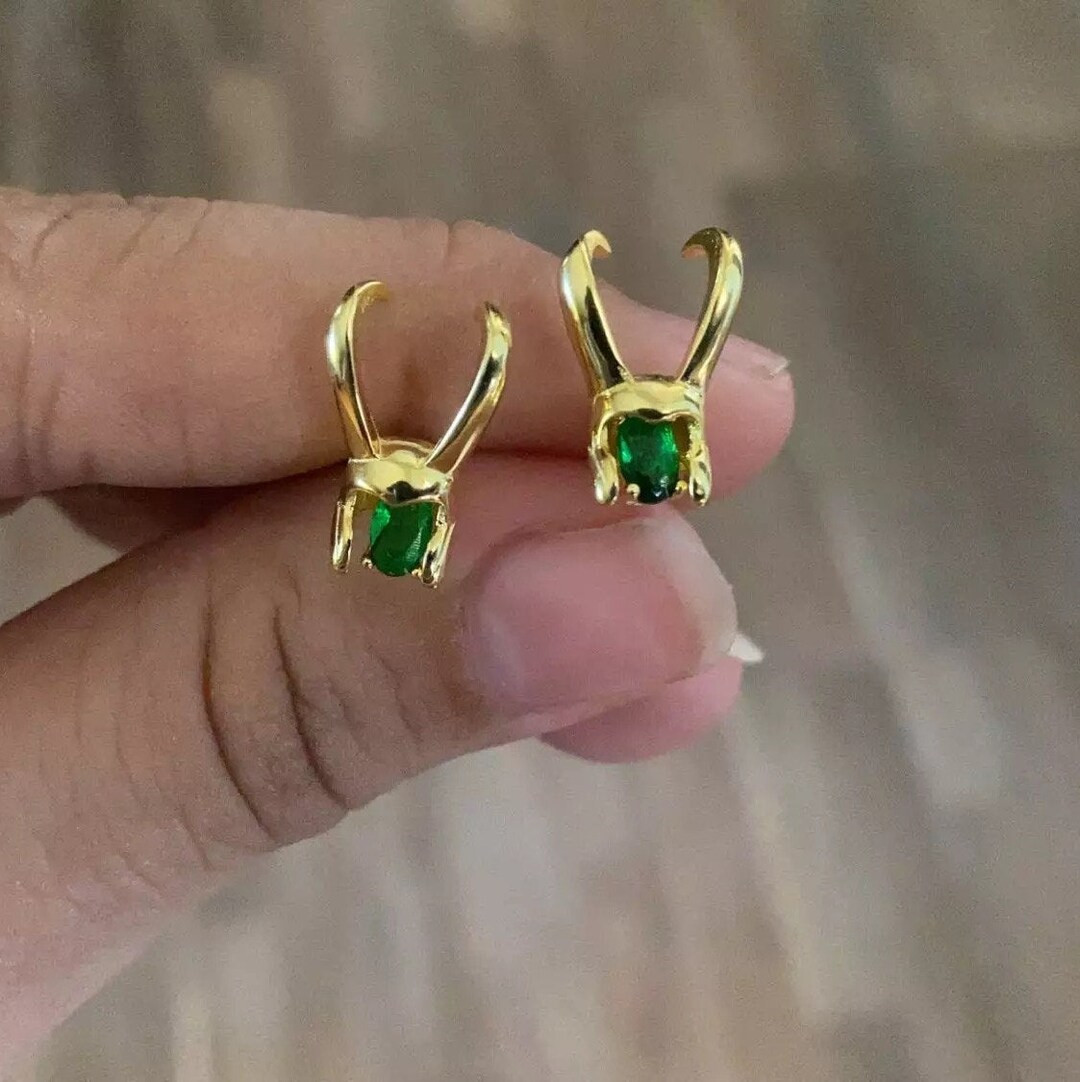 Loki Helmet inspired Earrings | Etsy (US)