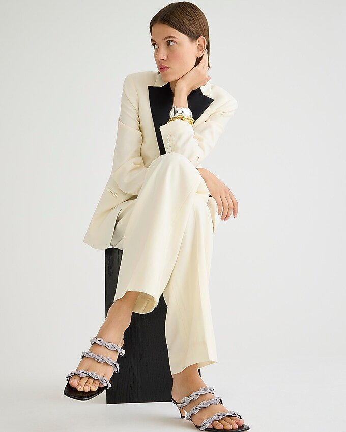 Zadie strappy kitten heels with crystals | J. Crew US